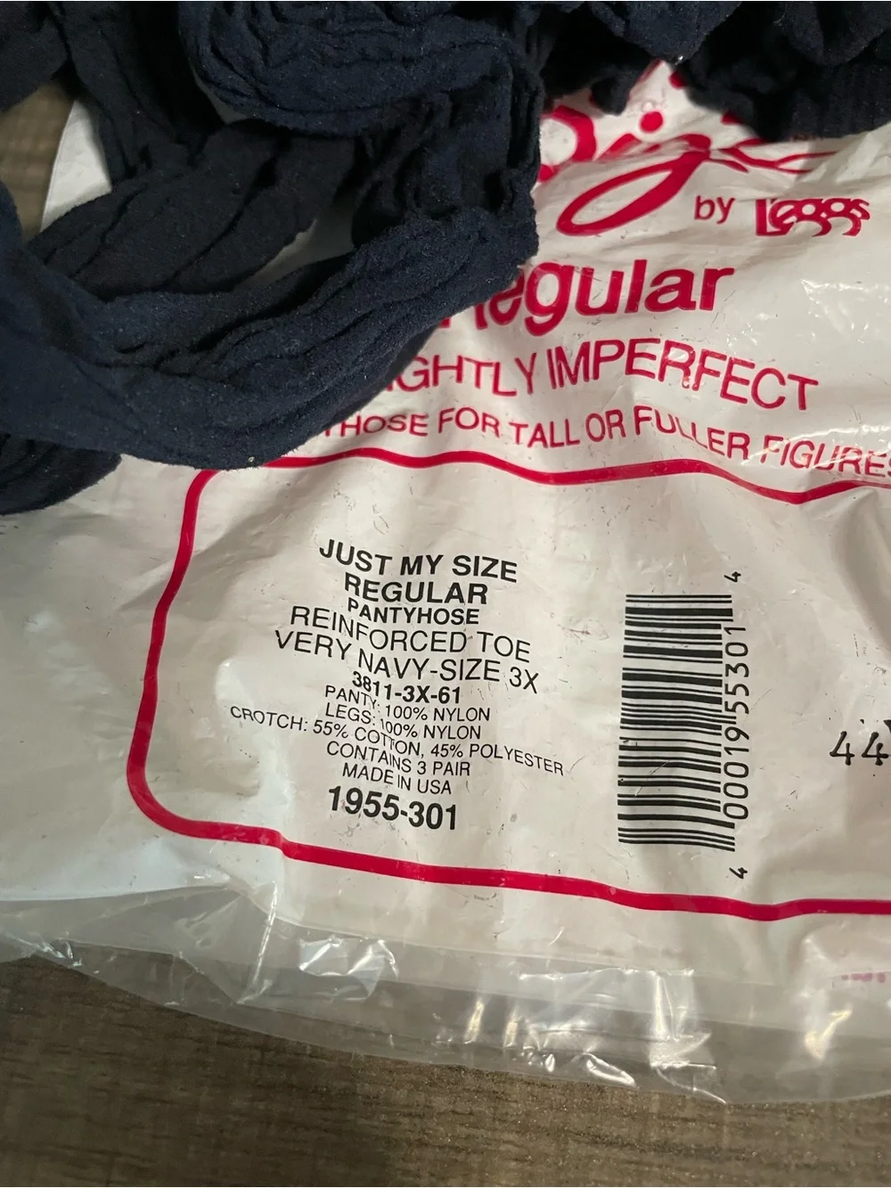 Vintage Just My Size L'eggs Hosiery Lot Size 3X Regular Multi-Pack Mixed Colors